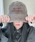 【ウィゴー/WEGO】のロゴ刺繍ピグメントキャップ ブラウンその他|ID: prp329100004564974 ipo3291000000032283449