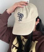 【ウィゴー/WEGO】のロゴ刺繍ピグメントキャップ ライトベージュ|ID: prp329100004564974 ipo3291000000032283451