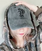 【ウィゴー/WEGO】のロゴ刺繍ピグメントキャップ ブラック|ID: prp329100004564974 ipo3291000000032283455