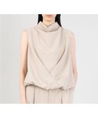 【23区/NIJYUSANKU】の【エステータ】コットンダブルクロス ノースリーブブラウス グレージュ系|ID: prp329100004564987 ipo3291000000033263143