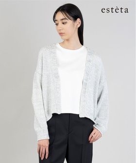 【23区/NIJYUSANKU】 【エステータ】テープヤーン ニットカーディガン人気、トレンドファッション・服の通販 founy(ファニー) ファッション Fashion レディースファッション WOMEN トップス・カットソー Tops/Tshirt ニット Knit Tops カーディガン Cardigans 春 Spring カーディガン Cardigan キュプラ Cupra コンパクト Compact シルバー Silver シンプル Simple ドレープ Drape ワイド Wide S/S・春夏 Ss・Spring/Summer 夏 Summer エレガント 上品 Elegant |ID:prp329100004564998