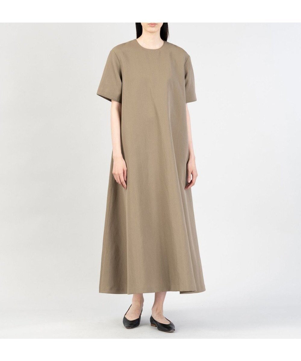 【23区/NIJYUSANKU】の【エステータ】ウールリネン 半袖フレアワンピース 人気、トレンドファッション・服の通販 founy(ファニー) 　ファッション　Fashion　レディースファッション　Ladies' Fashion Online　ワンピース　Dress　春　Spring　カーディガン　Cardigan　ショルダー　Shoulder　シンプル　Simple　ジャケット　Jacket　セットアップ　Set Up　雑誌　Magazine　ドロップ　Drop　フレア　Flare　別注　Special Order　半袖　Short Sleeve　リネン　Linen　S/S・春夏　Ss・Spring/Summer　おすすめ　Recommend　夏　Summer　 other-1|ID: prp329100004565000 ipo3291000000032602921