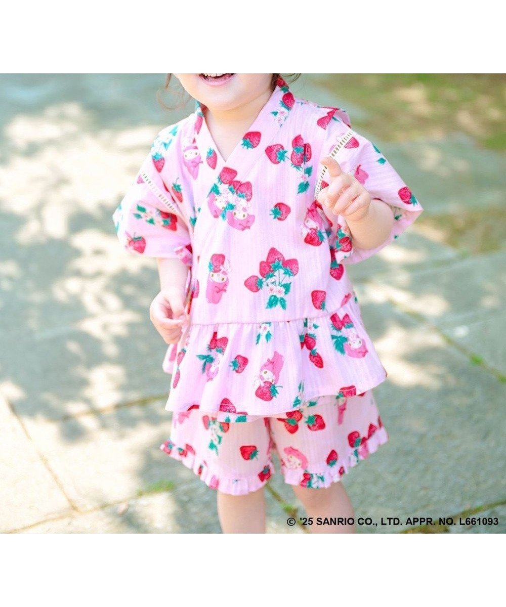 【エニファム/any FAM / KIDS】の【any FAM×サンリオキャラクターズ】2WAY 甚平セット インテリア・キッズ・メンズ・レディースファッション・服の通販 founy(ファニー) 　ファッション　Fashion　キッズファッション　Fashion for Kids　春　Spring　キャラクター　Character, Licensed Characters　スマホ　Smartphone, Mobile Device　セパレート　Separate, Two-Piece　トレンド　Trend, Trending Now　フリル　Frill, Ruffle　モチーフ　Motif, Design Theme　水着　Swimsuit, Swimwear　レース　Lace, Lace Fabric　S/S・春夏　SS, Spring/Summer, Warm Season　おすすめ　Recommended / Our Picks　夏　Summer　マイメロディ×イチゴ|ID: prp329100004565419 ipo3291000000032287284