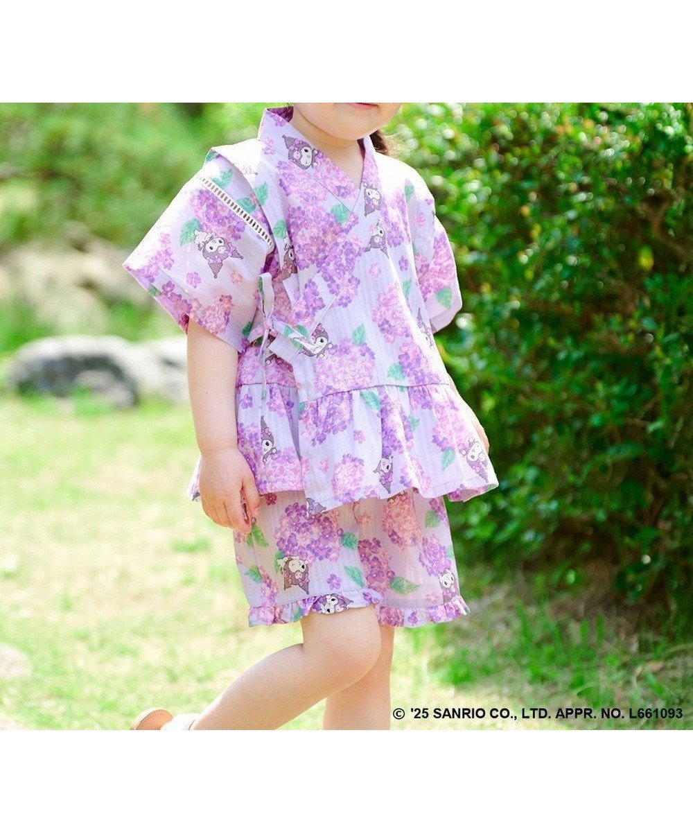 【エニファム/any FAM / KIDS】の【any FAM×サンリオキャラクターズ】2WAY 甚平セット インテリア・キッズ・メンズ・レディースファッション・服の通販 founy(ファニー) 　ファッション　Fashion　キッズファッション　Fashion for Kids　春　Spring　キャラクター　Character, Licensed Characters　スマホ　Smartphone, Mobile Device　セパレート　Separate, Two-Piece　トレンド　Trend, Trending Now　フリル　Frill, Ruffle　モチーフ　Motif, Design Theme　水着　Swimsuit, Swimwear　レース　Lace, Lace Fabric　S/S・春夏　SS, Spring/Summer, Warm Season　おすすめ　Recommended / Our Picks　夏　Summer　クロミ×紫陽花|ID: prp329100004565419 ipo3291000000032287286