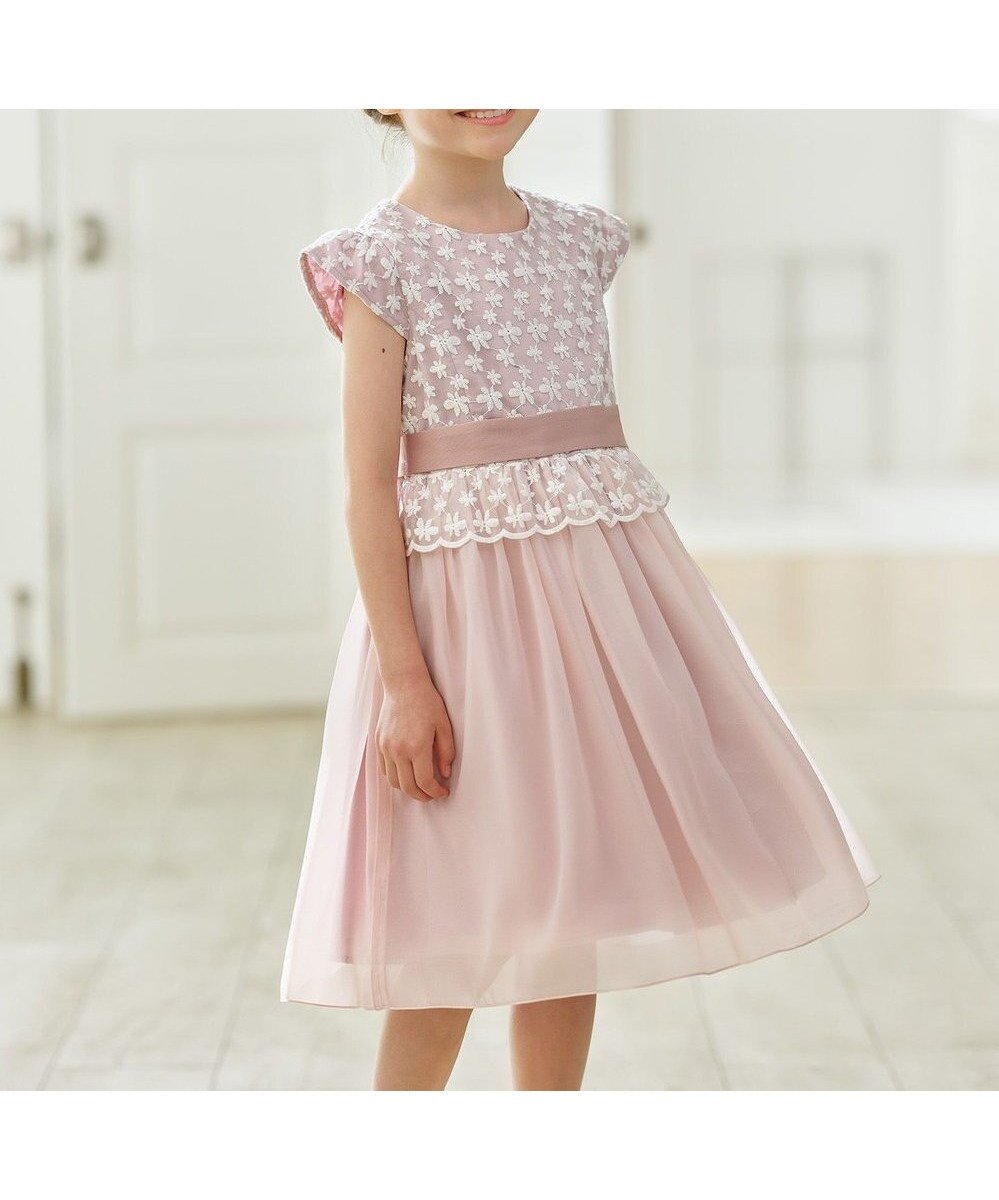 【組曲 / KIDS/KUMIKYOKU】の【110-140㎝】ミスティフラワー ドレス 人気、トレンドファッション・服の通販 founy(ファニー) 　ファッション　Fashion　キッズファッション　KIDS Children’s Clothing　ワンピース　Dress/Kids　オーガンジー　Organdy　サテン　Satin　スカラップ　Scalloped　ドッキング　Docking　ドレス　Dress　リボン　Ribbon　レース　Race　エレガント 上品　Elegant　夏　Summer　春　Spring　S/S・春夏　Ss・Spring/Summer　 other-1|ID: prp329100004565423 ipo3291000000032616453