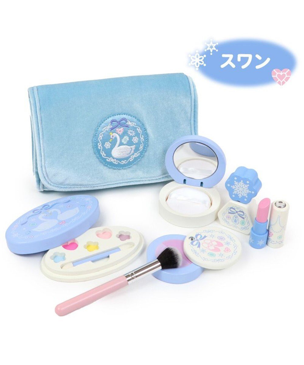 【マザーガーデン/Mother garden / GOODS】のマザーガーデン おままごと 木製 メイク ポーチセット 《野いちご/ ユニコーン/スワン》 インテリア・キッズ・メンズ・レディースファッション・服の通販 founy(ファニー) 　ガーデン　Garden　コンパクト　Compact　ポケット　Pocket　ポーチ　Pouch　クリスマス X'mas　Christmas Xmas　スワンブルー|ID: prp329100004565429 ipo3291000000032287341
