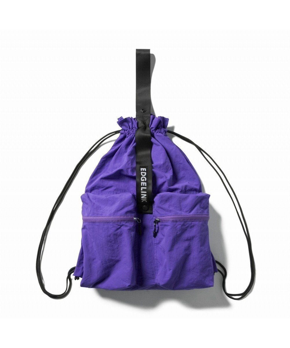 【エース バッグズ アンド ラゲッジ/ACE BAGS & LUGGAGE / MEN】のEDGELINK ナムパック ポケッタブルナップサック 60192 エッジリンク インテリア・キッズ・メンズ・レディースファッション・服の通販 founy(ファニー) 　ファッション　Fashion　メンズファッション　MEN　バッグ　Bag/Men　アクセサリー　Accessories　コンパクト　Compact　軽量　Lightweight　ポケット　Pocket　ラバー　Rubber　リュック　Ruck Sack　ループ　Loop　再入荷　Restock/Back In Stock/Re Arrival　おすすめ　Recommend　旅行　Travel　スーツケース キャリーケース　Suitcase　パープル|ID: prp329100004565430 ipo3291000000032287346