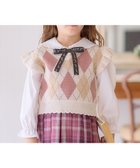 【エニファム/any FAM / KIDS】のアーガイル ニット ベスト ピンクベージュ系|ID: prp329100004565437 ipo3291000000032536482