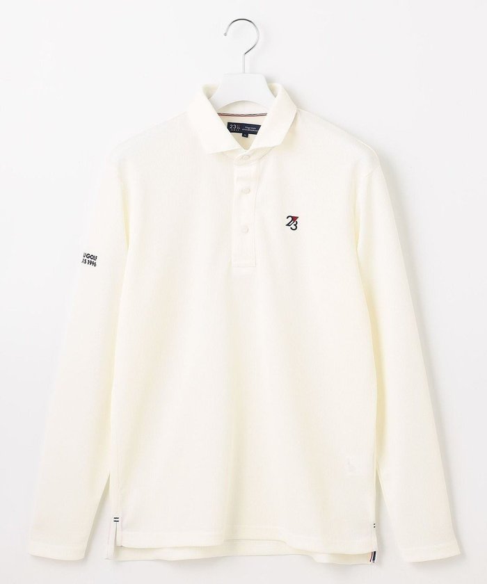 【23区 ゴルフ/23区GOLF / MEN】の【MEN】【UVカット/吸水速乾】ミニワッフルポロ インテリア・キッズ・メンズ・レディースファッション・服の通販 founy(ファニー) https://founy.com/ ファッション Fashion メンズファッション MEN トップス・カットソー Tops/Tshirt/Men シャツ Shirts ポロシャツ Polo Shirts 春 Spring 吸水 Water Absorption スリム Slim パターン Pattern フィット Fit ポロシャツ Polo Shirt ワッフル Waffle S/S・春夏 Ss・Spring/Summer 夏 Summer エレガント 上品 Elegant ゴルフ Golf |ID: prp329100004565438 ipo3291000000032287410