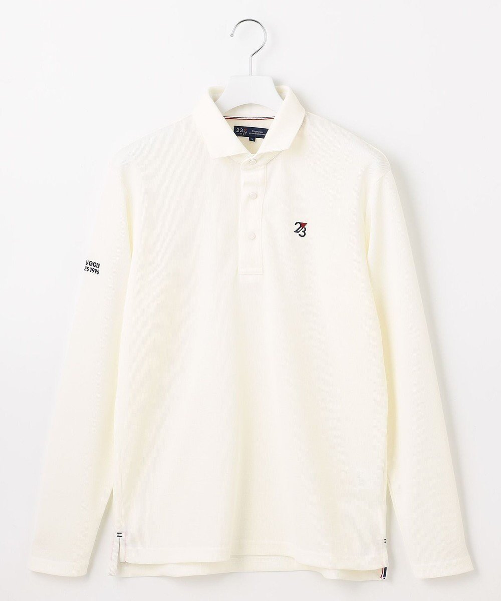 【23区 ゴルフ/23区GOLF / MEN】の【MEN】ミニワッフル長袖ポロ 人気、トレンドファッション・服の通販 founy(ファニー) ファッション Fashion メンズファッション Fashion for Men トップス・カットソー Cut & Sew Tops メンズシャツ Shirts ポロシャツ / きれいめカジュアルスタイル Polo Shirts 春 Spring 吸水 Absorbent, Quick-Dry スリム Slim, Slim Fit 長袖 Long Sleeve, Full Sleeve パターン Pattern, Design Print フィット Fit, Slim Fit ポロシャツ Polo Shirt, Collared Tee ワッフル Waffle, Waffle Knit S/S・春夏 SS, Spring/Summer, Warm Season 夏 Summer エレガント 上品 Elegant ゴルフ Golf other-1|ID: prp329100004565438 ipo3291000000033512572
