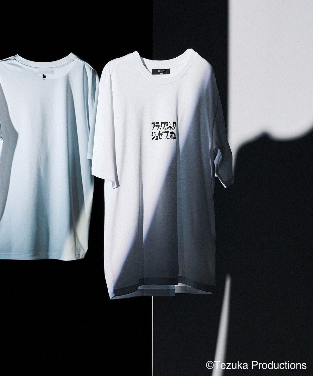 【ジョゼフ オム/JOSEPH HOMME / MEN】のブラック・ジャック×JOSEPH HOMME FRONT LOGO Tシャツ インテリア・キッズ・メンズ・レディースファッション・服の通販 founy(ファニー) 　ファッション　Fashion　メンズファッション　MEN　トップス・カットソー　Tops/Tshirt/Men　シャツ　Shirts　インナー　Inner　カットソー　Cut And Sew　キャラクター　Character　シルク　Silk　シルケット　Mercerization　フロント　Front　プリント　Print　モノトーン　Monotone　夏　Summer　S/S・春夏　Ss・Spring/Summer　A/W・秋冬　Aw・Autumn/Winter・Fw・Fall-Winter　ホワイト系|ID: prp329100004565440 ipo3291000000032287439