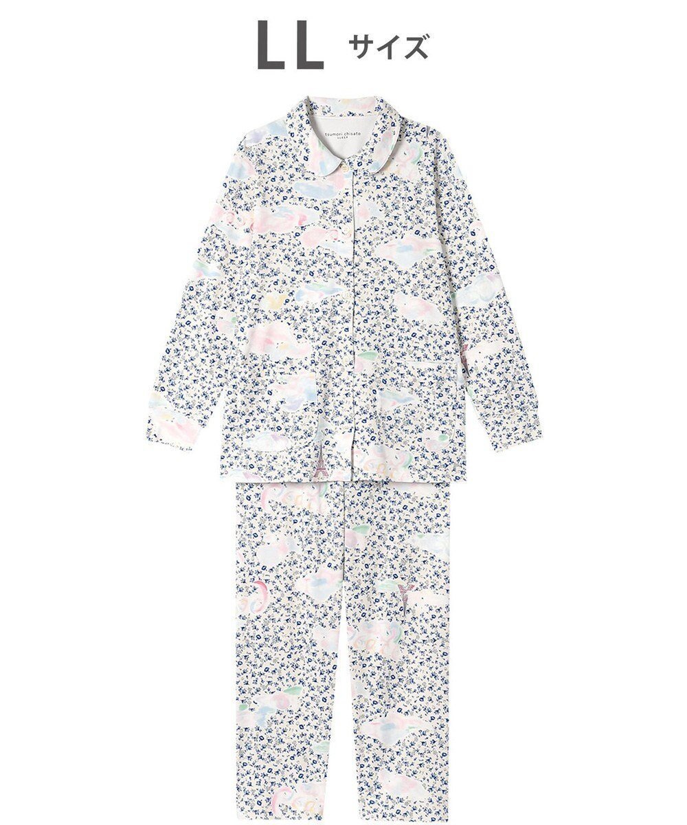 【ツモリチサト スリープ/tsumori chisato SLEEP】のツモリチサト パジャマ 長袖 長ズボン 綿100%(本体) レディース UDX581 /ワコール インテリア・キッズ・メンズ・レディースファッション・服の通販 founy(ファニー) 　ファッション　Fashion　レディースファッション　Ladies' Fashion Online　トップス・カットソー　Tops/Tshirt　パジャマ　Pajamas　ボトム　Bottom　ミックス　Mix　ロマンティック　Romantic　長袖　Long Sleeve　アイボリー|ID: prp329100004565455 ipo3291000000032453753