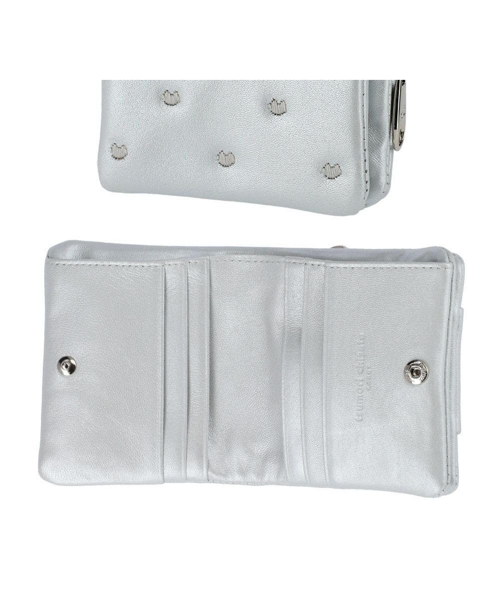 【ツモリチサト キャリー/tsumori chisato CARRY】のぷちネコ 2つ折り財布 ミニ財布 インテリア・キッズ・メンズ・レディースファッション・服の通販 founy(ファニー) 　ファッション　Fashion　レディースファッション　Fashion for Women　ミニ財布・二つ折り財布　Wallets & Card Cases　コイン　Coin, Coin Design　コンパクト　Compact, Small Size　シンプル　Simple, Minimal　ドット　Polka Dot, Dot Pattern　ネコ　Cat, Feline Motif　ポケット　Pocket, Pocket Detail　ラウンド　Round, Round Neck　財布　Wallet, Purse　シルバー|ID: prp329100004565472 ipo3291000000032733461