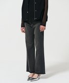 【グレース コンチネンタル/GRACE CONTINENTAL】のサイド切替フレアデニムパンツ ブラック|ID: prp329100004565475 ipo3291000000034410853