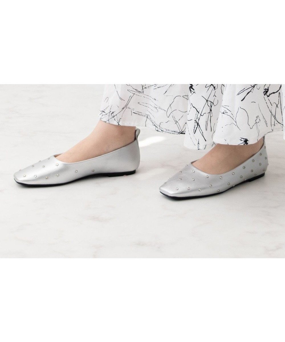 【ブリジット バーキン/Bridget Birkin】の【Bridget Birkin】ドットビジューフラットシューズ インテリア・キッズ・メンズ・レディースファッション・服の通販 founy(ファニー) ファッション Fashion レディースファッション Fashion for Women シューズ Shoes, Footwear ドット Polka Dot, Dot Pattern ビジュー Bijou, Jewel-like Accent フラット Flat, Flat Shoes 夏 Summer S/S・春夏 SS, Spring/Summer, Warm Season A/W・秋冬 Autumn/Winter シルバー|ID: prp329100004565498 ipo3291000000034633375