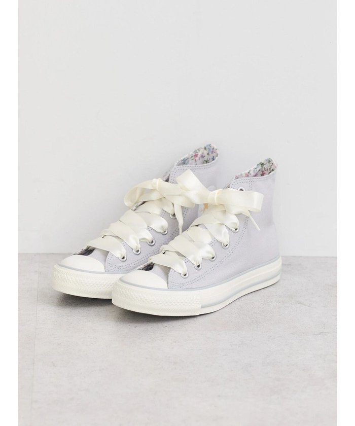 【アースミュージックアンドエコロジー/earth music&ecology】のCONVERSE×earth ALL STAR HI インテリア・キッズ・メンズ・レディースファッション・服の通販 founy(ファニー) https://founy.com/ ファッション Fashion レディースファッション Fashion for Women サテン Satin, Glossy Fabric シンプル Simple, Minimal スニーカー Sneakers, Trainers リボン Ribbon, Bow レース Lace, Lace Fabric |ID: prp329100004565507 ipo3291000000032746926