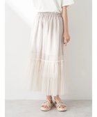 【アースミュージックアンドエコロジー/earth music&ecology】のティアードチュールスカート Ivory|ID: prp329100004565529 ipo3291000000034282600