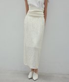 【ベイジ,/BEIGE,】の【洗える】ALYSSUME / スパンコールストレッチニットスカート Ecru|ID: prp329100004565550 ipo3291000000032681357