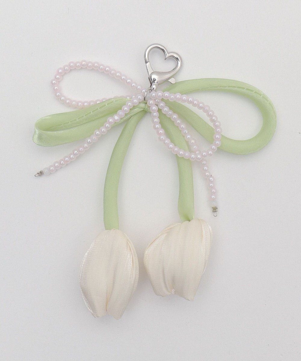 【ウィゴー/WEGO】のチューリップリボンビーズキーホルダー インテリア・キッズ・メンズ・レディースファッション・服の通販 founy(ファニー) ファッション Fashion レディースファッション Fashion for Women ミニ財布・二つ折り財布 Wallets & Card Cases おすすめ Recommended / Our Picks キーホルダー Keychain, Key Holder スマホ Smartphone, Mobile Device チューリップ Tube, Tube Top リボン Ribbon, Bow 財布 Wallet, Purse ホワイト|ID: prp329100004565559 ipo3291000000033658419