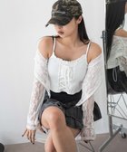 【ウィゴー/WEGO】のレースアップデザインキャミ ホワイト|ID: prp329100004565564 ipo3291000000032288522