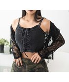 【ウィゴー/WEGO】のレースアップデザインキャミ スミクロ|ID: prp329100004565564 ipo3291000000032288523