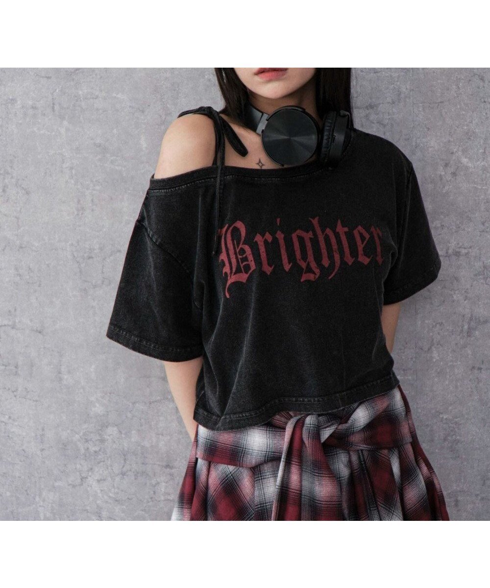 【ウィゴー/WEGO】の2WAYオフショルショートT インテリア・キッズ・メンズ・レディースファッション・服の通販 founy(ファニー) 　ファッション　Fashion　レディースファッション　Fashion for Women　トップス・カットソー　Cut & Sew Tops　シャツ・ブラウス・オフィスカジュアル　Elegant Blouses & Button-Ups　ロングTシャツ・Tシャツ　Longline T-Shirts & Tees　カットソー・ベーシックTシャツ　Cut-and-Sewn Tops / Stretch Tees & Basics　おすすめ　Recommended / Our Picks　カットソー　Cut and Sewn Top　クロップド　Cropped, Short Length　ショート　Short, Short Length　スマホ　Smartphone, Mobile Device　トレンド　Trend, Trending Now　フリル　Frill, Ruffle　ボトム　Bottoms, Lower Wear　ワンショル　One Shoulder, Asymmetrical　半袖　Short Sleeve, Half Sleeve　夏　Summer　春　Spring　S/S・春夏　SS, Spring/Summer, Warm Season　柄7|ID: prp329100004565565 ipo3291000000033525198
