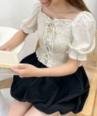 【ウィゴー/WEGO】のレースアップシャーリングブラウス ホワイトその他|ID: prp329100004565567 ipo3291000000032572736
