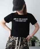 【ウィゴー/WEGO】のロゴラメちびT ブラック|ID: prp329100004565591 ipo3291000000032371308