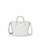 【トプカピ/TOPKAPI】の【Breath TOPKAPI】レザーハンドル ショルダー付き トート カゴバッグ ホワイト|ID: prp329100004565592 ipo3291000000032650803