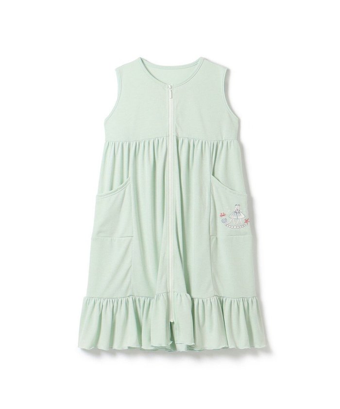 【チャコット/Chacott / KIDS】のジップアップワンピース インテリア・キッズ・メンズ・レディースファッション・服の通販 founy(ファニー) https://founy.com/ ファッション Fashion キッズファッション Fashion for Kids ワンピース Dresses ギャザー Gathered, Ruffled ポケット Pocket, Pocket Detail ヨーク Yoke, Yoke Design ワンポイント One Point, Statement Accent 夏 Summer |ID: prp329100004566718 ipo3291000000032513915