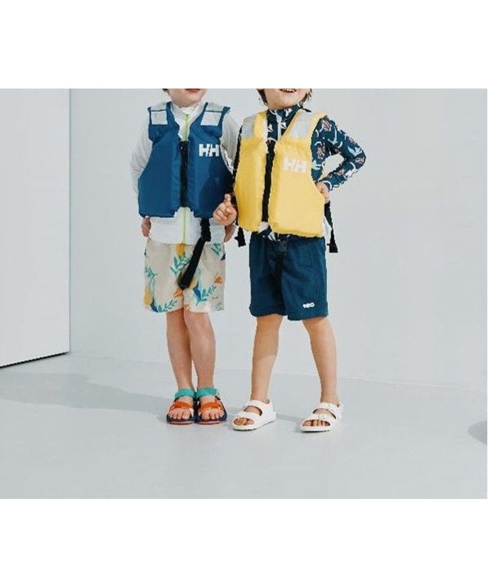 【ヘリーハンセン/HELLY HANSEN / KIDS】の【キッズ・はっ水・UVカット・耐海水・耐塩素・記名ラベル付】バスクショーツ インテリア・キッズ・メンズ・レディースファッション・服の通販 founy(ファニー) 　ファッション　Fashion　キッズファッション　Fashion for Kids　ボトムス　Bottoms　春　Spring　シャーリング　Shirring, Ruched　ショーツ　Shorts, Short Pants　ショート　Short, Short Length　ドローコード　Drawcord, Drawstring Cord　バスク　Basque, Basque Style　ビーチ　Beach, Seaside　ポケット　Pocket, Pocket Detail　メッシュ　Mesh, Net Fabric　モチーフ　Motif, Design Theme　無地　Plain, Solid Color　リラックス　Relax, Relaxed Fit　S/S・春夏　SS, Spring/Summer, Warm Season　夏　Summer　オーシャンネイビー|ID: prp329100004566723 ipo3291000000033652947