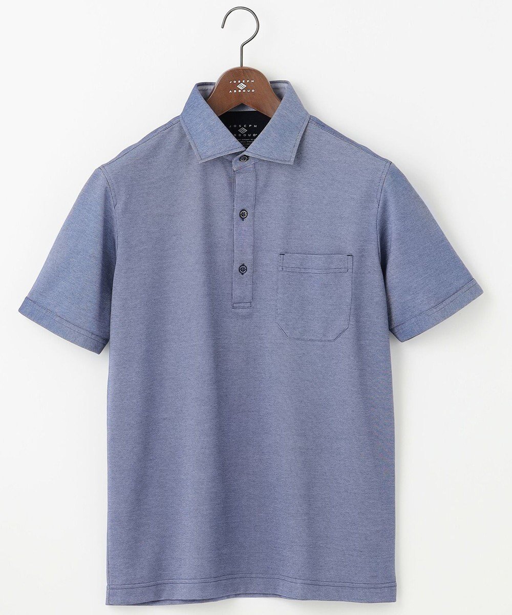 【ジョセフ アブード/JOSEPH ABBOUD / MEN】のクールビズ【WEB限定・速乾】シャンブレー ポロシャツ 人気、トレンドファッション・服の通販 founy(ファニー) 　ファッション　Fashion　メンズファッション　Fashion for Men　トップス・カットソー　Cut & Sew Tops　メンズシャツ　Shirts　ポロシャツ / きれいめカジュアルスタイル　Polo Shirts　インナー　Innerwear　春　Spring　クール　Cool, Chic　シャンブレー　Chambray, Denim-Like Fabric　シンプル　Simple, Minimal　ジャケット　Jacket, Outerwear　スマート　Smart, Elegant　スラックス　Slacks, Dress Pants　デニム　Denim, Jeans Material　ポケット　Pocket, Pocket Detail　ポロシャツ　Polo Shirt, Collared Tee　リラックス　Relax, Relaxed Fit　ワイド　Wide, Wide Fit　S/S・春夏　SS, Spring/Summer, Warm Season　夏　Summer　ビジネス 仕事 通勤　Business / Work / Commuting　 other-1|ID: prp329100004566749 ipo3291000000032297019
