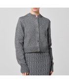 【アンクレイヴ/uncrave】のグロッシー ニット カーディガン(uncrave WHITE) 人気、トレンドファッション・服の通販 founy(ファニー) ファッション Fashion レディースファッション Fashion for Women トップス・カットソー Cut & Sew Tops ニット Knit Tops & Sweaters カーディガン・羽織り Layered Style Cardigans カーディガン Cardigan, Knitwear コンパクト Compact, Small Size シンプル Simple, Minimal フロント Front, Front Design メタル Metal, Metal Parts モダン Modern, Contemporary A/W・秋冬 Autumn/Winter エレガント 上品 Elegant thumbnail メタルブラック|ID: prp329100004566761 ipo3291000000033681122