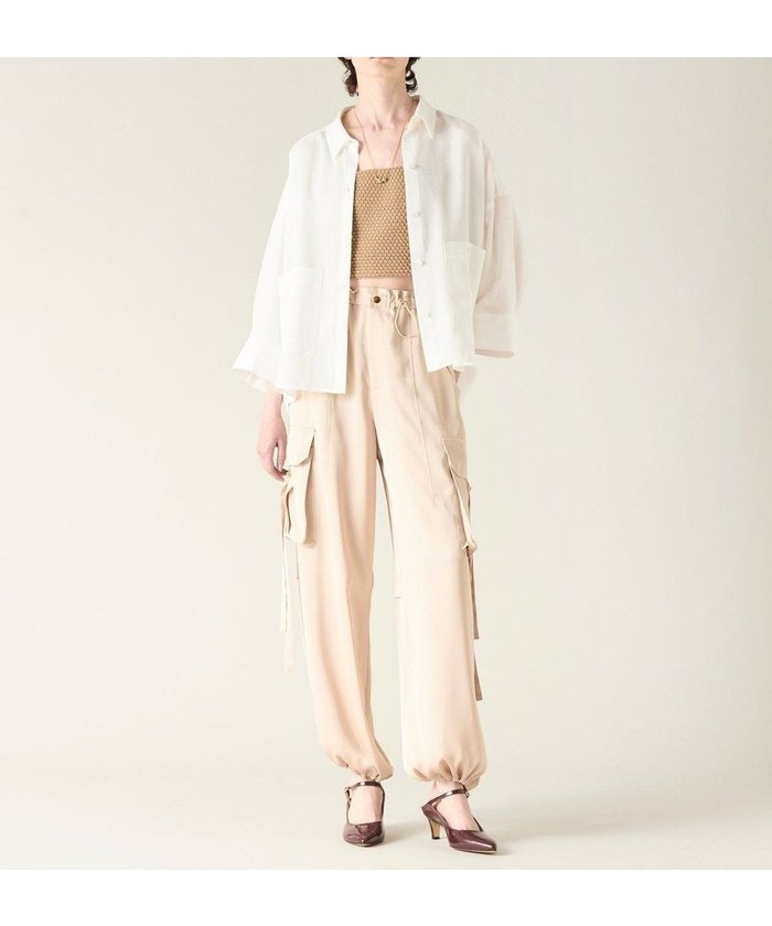【グレース コンチネンタル/GRACE CONTINENTAL】のサテンカーゴパンツ インテリア・キッズ・メンズ・レディースファッション・服の通販 founy(ファニー) https://founy.com/ ファッション Fashion レディースファッション Fashion for Women パンツ Pants & Trousers とろみ Fluid, Flowy Fabric カーゴパンツ Cargo Pants, Utility Pants サテン Satin, Glossy Fabric ストリング String, Drawstring ポケット Pocket, Pocket Detail ミリタリー Military, Army Style ワイド Wide, Wide Fit エレガント 上品 Elegant 夏 Summer S/S・春夏 SS, Spring/Summer, Warm Season A/W・秋冬 Autumn/Winter |ID: prp329100004566785 ipo3291000000033684414