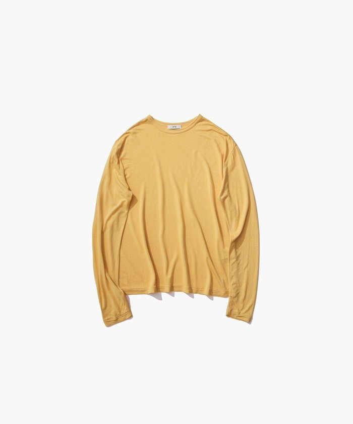 【エイトン/ATON】のMODAL SILK JERSEY クルーネックプルオーバー インテリア・キッズ・メンズ・レディースファッション・服の通販 founy(ファニー) https://founy.com/ ファッション Fashion レディースファッション Fashion for Women トップス・カットソー Cut & Sew Tops シャツ・ブラウス・オフィスカジュアル Elegant Blouses & Button-Ups ロングTシャツ・Tシャツ Longline T-Shirts & Tees カジュアルプルオーバー・ニットトップス Pullovers & Knit Tops / Casual Pullovers カットソー・ベーシックTシャツ Cut-and-Sewn Tops / Stretch Tees & Basics 新作・新入荷 New Arrivals / New In インナー Innerwear カットソー Cut and Sewn Top シルク Silk, 100% Silk タートルネック Turtleneck, High Neck ボトム Bottoms, Lower Wear レギュラー Regular, Standard Fit 夏 Summer S/S・春夏 SS, Spring/Summer, Warm Season A/W・秋冬 Autumn/Winter 長袖 Long Sleeve, Full Sleeve |ID: prp329100004566786 ipo3291000000032722088