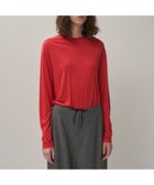 【エイトン/ATON】のMODAL SILK JERSEY クルーネックプルオーバー RED|ID: prp329100004566786 ipo3291000000032722093