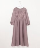 【エニィ スィス/any SiS】の【洗える】フラワー刺繍パーツ ワンピース スモーキーピンク|ID: prp329100004566798 ipo3291000000032662652