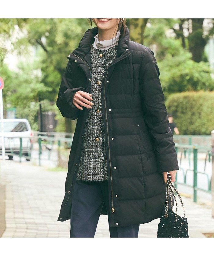 【エニィ スィス/any SiS】の【撥水・洗える】美シルエットスタンドロング ダウン インテリア・キッズ・メンズ・レディースファッション・服の通販 founy(ファニー) https://founy.com/ ファッション Fashion レディースファッション Fashion for Women アウター Coat / Outerwear Collection コート・ロングコート・ピーコート Long Coats, Peacoats & More レディースジャケット・軽アウター Jackets エレガント 上品 Elegant シェイプ Shape, Slim Fit ジャケット Jacket, Outerwear スタンド Stand Collar, Upright Stand タフタ Taffeta, Structured Fabric ダウン Down, Puffer フェザー Feather, Feather Detail ポケット Pocket, Pocket Detail 洗える Machine Washable A/W・秋冬 Autumn/Winter |ID: prp329100004566799 ipo3291000000034817962