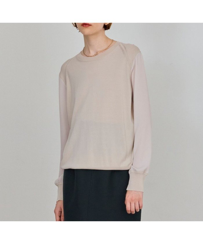 【ベイジ,/BEIGE,】の【WEB限定・洗える】LECERF / ドッキングニットトップス インテリア・キッズ・メンズ・レディースファッション・服の通販 founy(ファニー) https://founy.com/ ファッション Fashion レディースファッション Fashion for Women トップス・カットソー Cut & Sew Tops ニット Knit Tops & Sweaters セーター Sweater, Knitwear 夏 Summer S/S・春夏 SS, Spring/Summer, Warm Season 洗える Machine Washable A/W・秋冬 Autumn/Winter |ID: prp329100004566802 ipo3291000000033577816