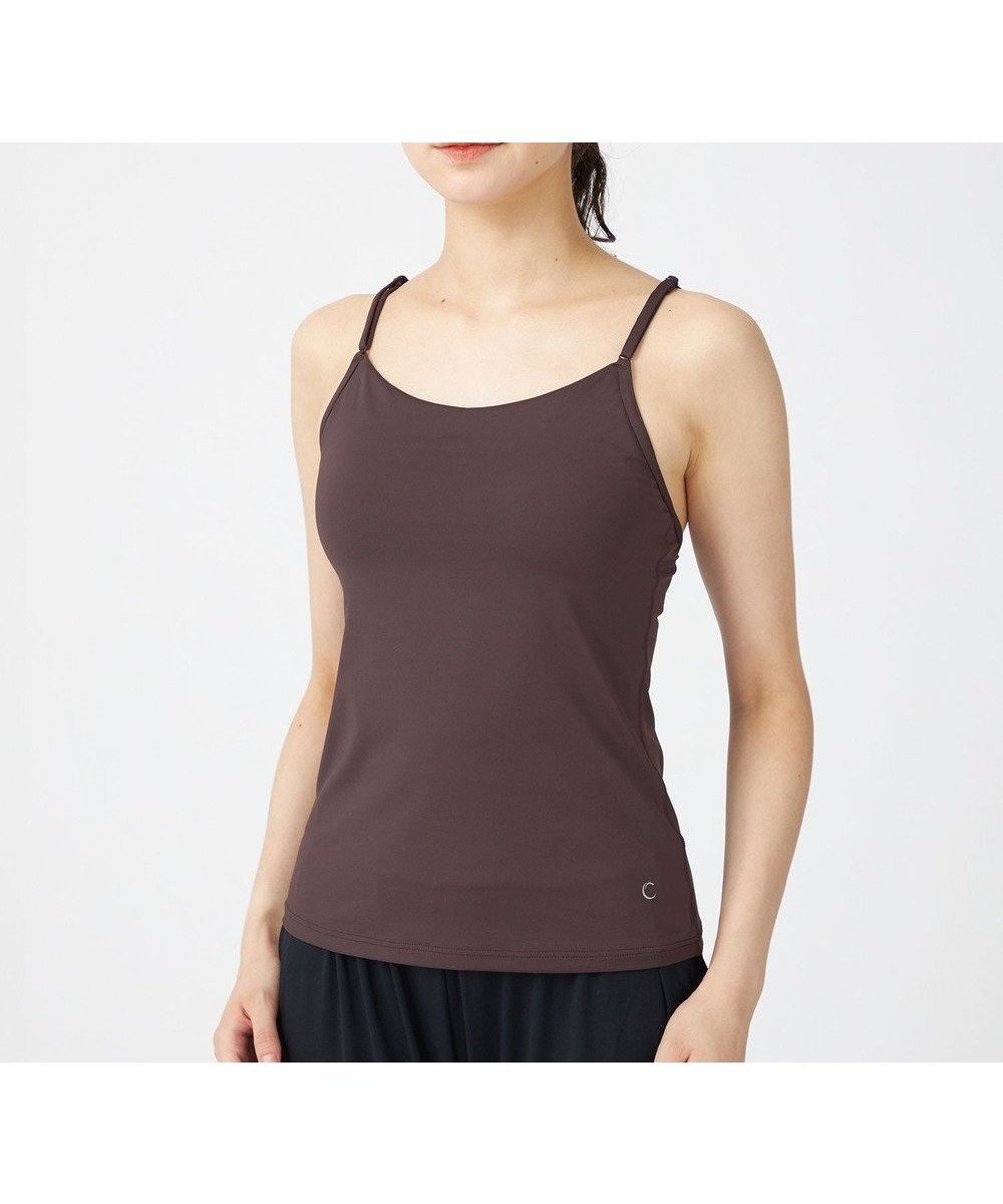 【チャコット/Chacott】のChacott BALANCE スキンロングトップ【C BASIC】 インテリア・キッズ・メンズ・レディースファッション・服の通販 founy(ファニー) 　ファッション　Fashion　レディースファッション　Fashion for Women　トップス・カットソー　Cut & Sew Tops　アンダー　Underwear Essentials　インナー　Innerwear　キャミソール　Camisole, Spaghetti Strap Top　吸水　Absorbent, Quick-Dry　抗菌　Antibacterial, Bacteria-Resistant　ストレッチ　Stretch, Stretchy Fabric　フィット　Fit, Slim Fit　メッシュ　Mesh, Net Fabric　ヨガ　Yoga, Yoga Wear　ラップ　Wrap, Wrap Design　ループ　Loop, Loop Knit　ロング　Long, Long-Length　おすすめ　Recommended / Our Picks　エレガント 上品　Elegant　ダークブラウン|ID: prp329100004566828 ipo3291000000033682658