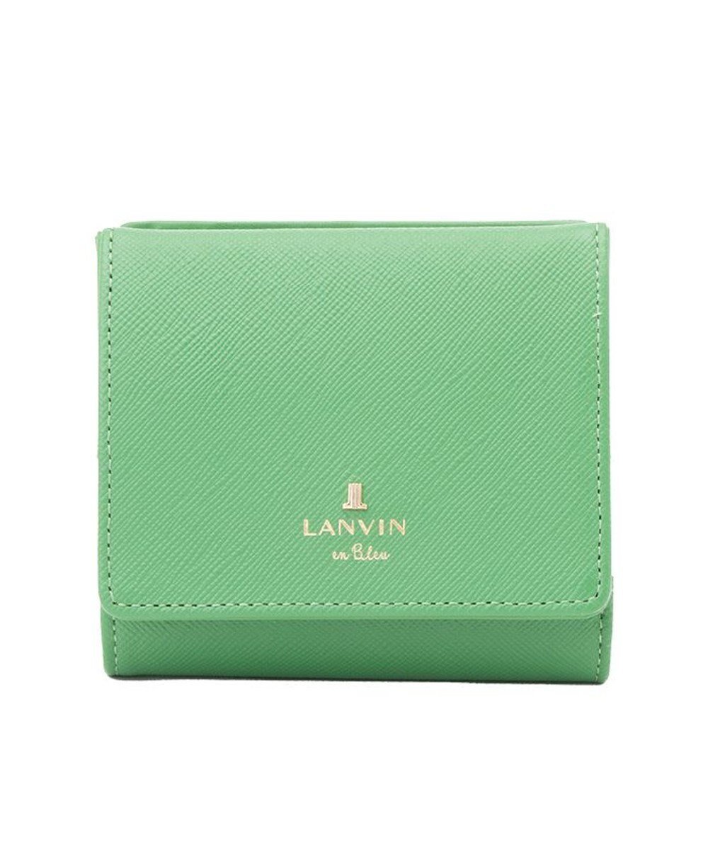 【ランバン オン ブルー/LANVIN en Bleu】のリュクサンブールカラー 外BOX二つ折り財布 インテリア・キッズ・メンズ・レディースファッション・服の通販 founy(ファニー) 　ファッション　Fashion　レディースファッション　Fashion for Women　ミニ財布・二つ折り財布　Wallets & Card Cases　人気　Popular, Best Seller　財布　Wallet, Purse　グリーン|ID: prp329100004566849 ipo3291000000033132065