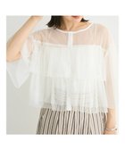 【グリーンパークス/Green Parks】の・SUGAR SPOON チュールティアードブラウス Off White|ID: prp329100004567061 ipo3291000000033687277