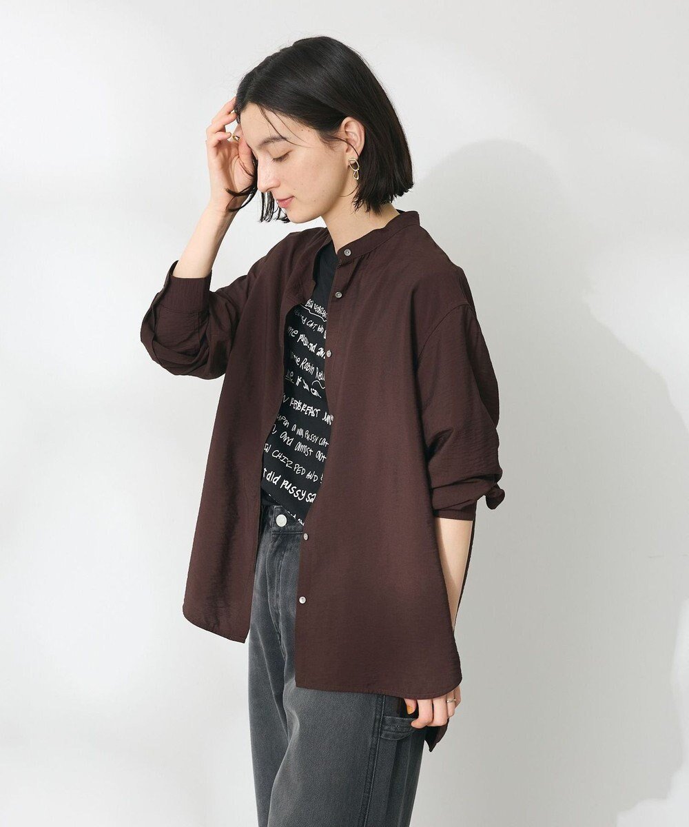 【クラフトスタンダードブティック/CRAFT STANDARD BOUTIQUE】のレーヨントロミサイドリボンチュニック インテリア・キッズ・メンズ・レディースファッション・服の通販 founy(ファニー) 　ファッション　Fashion　レディースファッション　Ladies' Fashion Online　トップス・カットソー　Tops/Tshirt　シャツ/ブラウス　Shirts/Blouses　シルバー　Silver　チュニック　Tunic　長袖　Long Sleeve　フェミニン　Feminine　ボトム　Bottom　ポケット　Pocket　メタル　Metal　リボン　Ribbon　A/W・秋冬　Aw・Autumn/Winter・Fw・Fall-Winter　夏　Summer　2024年　2024　エレガント 上品　Elegant　2024-2025秋冬・A/W　Aw/Autumn/Winter/Fw/Fall/2024-2025　Brown|ID: prp329100004567064 ipo3291000000032553789