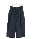 【ジェイプレスヨークストリート/J.PRESS YORK STREET】の【UNISEX】ポリエステルツイル ワイドパンツ ネイビー系|ID: prp329100004567117 ipo3291000000033660614