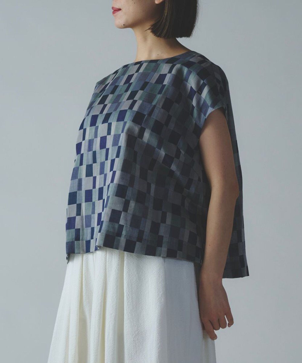 【ムーク/muuc】の〈ドライタッチ&通気性が高い〉格子柄プルオーバー 人気、トレンドファッション・服の通販 founy(ファニー) 　ファッション　Fashion　レディースファッション　WOMEN　トップス・カットソー　Tops/Tshirt　シャツ/ブラウス　Shirts/Blouses　プルオーバー　Pullover　春　Spring　コンパクト　Compact　スリーブ　Sleeve　ドレス　Dress　定番　Standard　フレンチ　French　S/S・春夏　Ss・Spring/Summer　NEW・新作・新着・新入荷　New Arrivals　夏　Summer　エレガント 上品　Elegant　 other-1|ID: prp329100004567144 ipo3291000000032301570