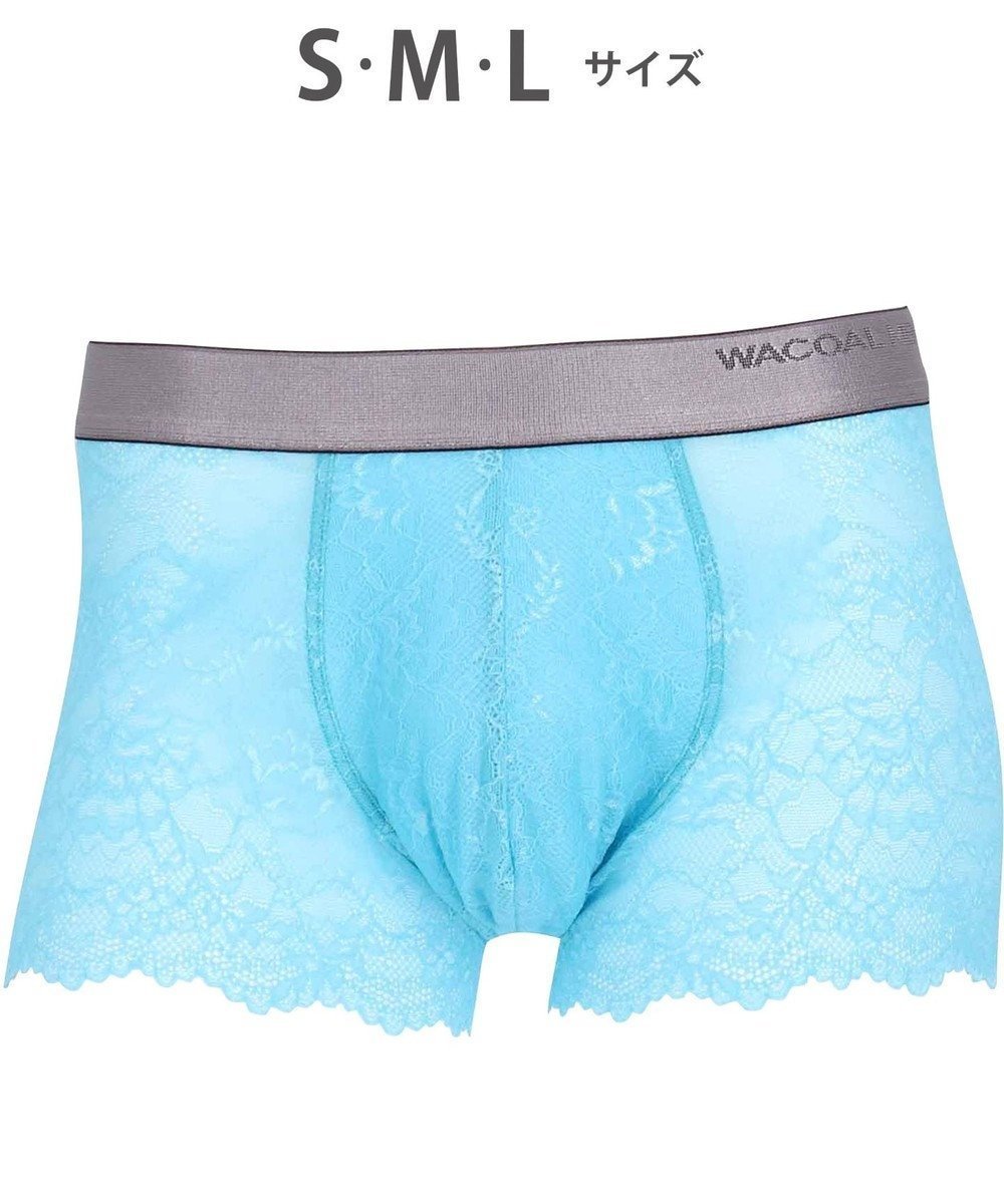 【ワコール/Wacoal / MEN】のボクサーパンツ 【レースボクサー】 美しさと快適さを追求 通気性 前閉じ WT3822 /ワコールメン インテリア・キッズ・メンズ・レディースファッション・服の通販 founy(ファニー) 　ファッション　Fashion　メンズファッション　Men's Style Online　ボトムス　Bottoms/Men　アンダー　Under　フロント　Front　レース　Race　再入荷　Restock/Back In Stock/Re Arrival　グレイッシュブルー|ID: prp329100004567777 ipo3291000000032575044