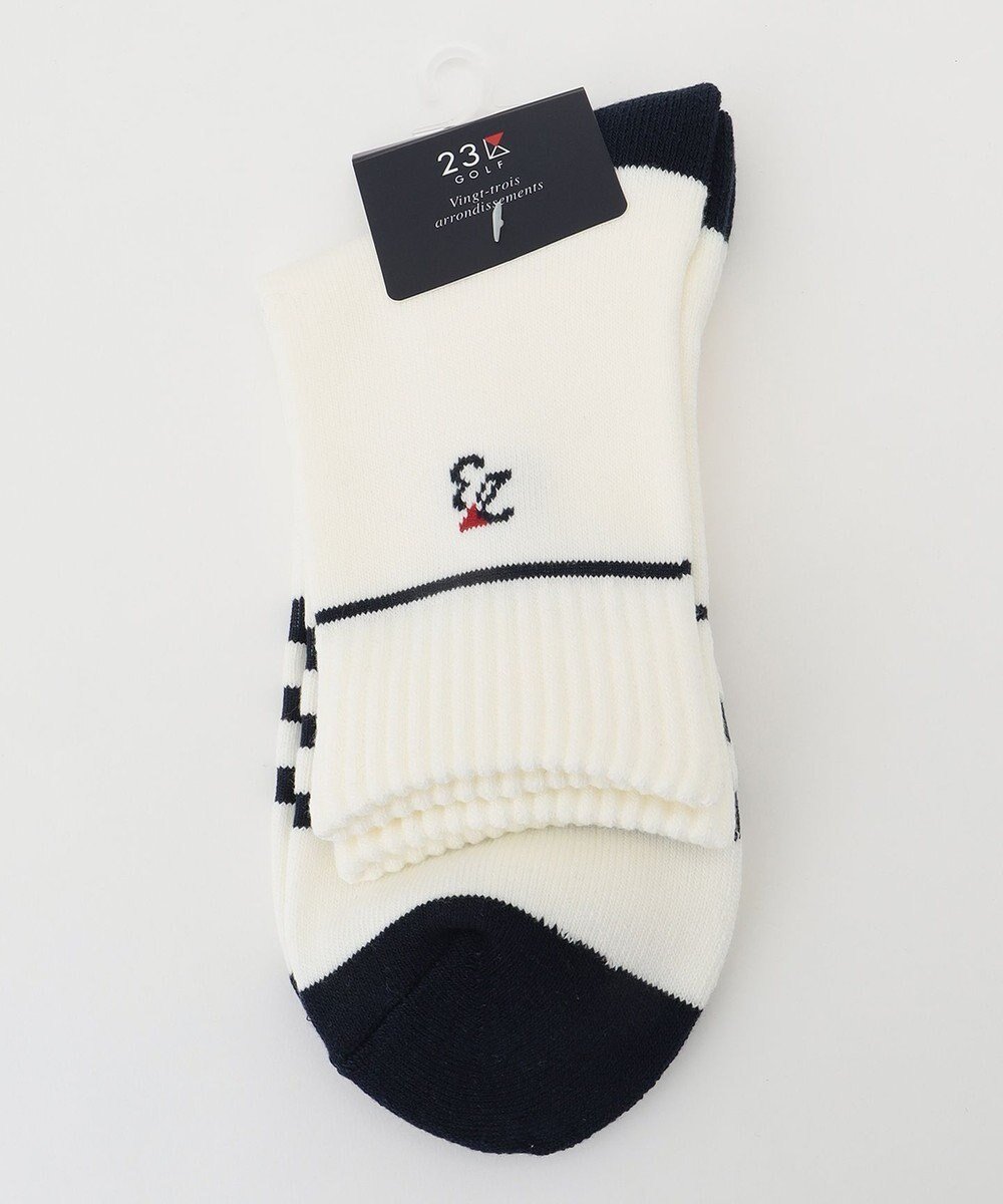 【23区 ゴルフ/23区GOLF / MEN】の【MEN】ナンバリング ハーフソックス インテリア・キッズ・メンズ・レディースファッション・服の通販 founy(ファニー) 　ファッション　Fashion　メンズファッション　Fashion for Men　シューズ・靴　Shoes　シンプル　Simple, Minimal　ソックス　Socks, Hosiery　ハーフ　Half, Half-Length　抗菌　Antibacterial, Bacteria-Resistant　ホワイト系|ID: prp329100004567784 ipo3291000000034243039