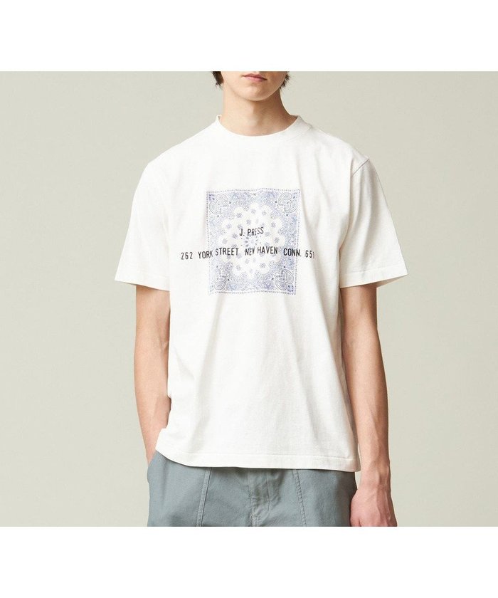【ジェイ プレス/J.PRESS / MEN】のペイズリーバンダナプリントTシャツ インテリア・キッズ・メンズ・レディースファッション・服の通販 founy(ファニー) https://founy.com/ ファッション Fashion メンズファッション Men's Style Online トップス・カットソー Tops/Tshirt/Men シャツ Shirts ヴィンテージ Vintage 春 Spring カットソー Cut And Sew ジャケット Jacket S/S・春夏 Ss・Spring/Summer 再入荷 Restock/Back In Stock/Re Arrival 夏 Summer |ID: prp329100004567790 ipo3291000000032309347