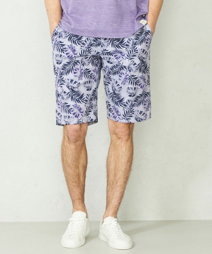 【ジョセフ アブード マウンテン/JOSEPH ABBOUD MOUNTAIN】の【SPACE/UNISEX】リーフプリント イージーショートパンツ インテリア・キッズ・メンズ・レディースファッション・服の通販 founy(ファニー) https://founy.com/ ファッション Fashion レディースファッション WOMEN パンツ Pants ハーフ / ショートパンツ Short Pants ユニセックス Unisex シャンブレー Chambray シャーリング Shirring スピンドル Spindle プリント Print リネン Linen リラックス Relax リーフ Leaf 夏 Summer 春 Spring S/S・春夏 Ss・Spring/Summer |ID: prp329100004567804 ipo3291000000032309455
