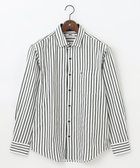 【ジョセフ アブード/JOSEPH ABBOUD / MEN】の【吸水速乾・イージーケア】ソアロンストライプシャツ オリーブ系1|ID: prp329100004567806 ipo3291000000032602863